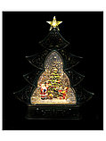 Новогоднее украшение фонарик 29 см елочка на батарейках 21002, фото 2
