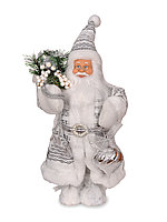 Новогодняя фигура Санта-Клаус 30 см в белом TM-90515A
