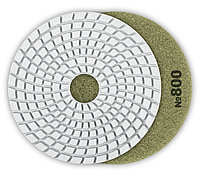 ЗУБР 100 мм, №800, алмазный гибкий шлифовальный круг (Черепашка) для мокрого шлифования 29866-800