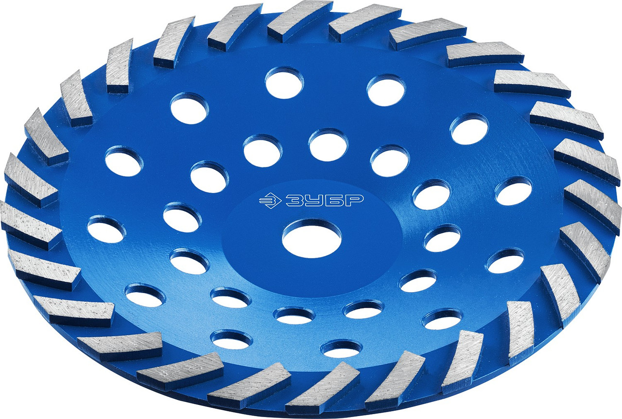 ЗУБР 230 мм, L- 22.2 мм, алмазная, сегментная, чашка ТУРБО 33370-230_z01 Профессионал