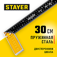 STAYER 300 мм, столярный угольник со стальным полотном 3430-30_z02