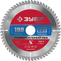 ЗУБР 190 x 30/20 мм, 60Т, диск пильный по алюминию Универсальный рез 36916-190-30-60_z01