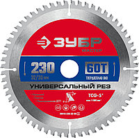 ЗУБР 230 x 32/30 мм, 60Т, диск пильный по алюминию 36916-230-32-60_z01