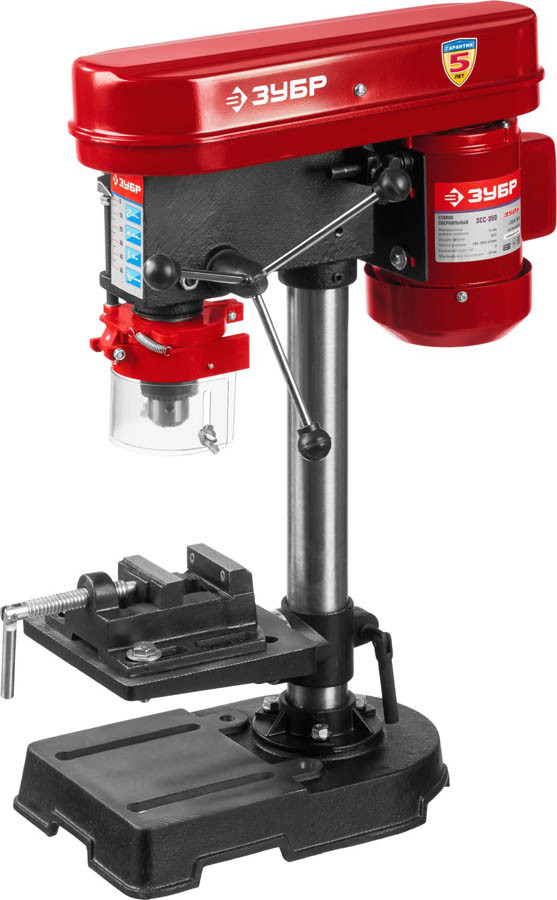 ЗУБР 350 Вт, 1,5-13 мм, 50 мм, станок сверлильный ЗСС-350 Мастер, фото 1