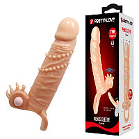 Интимная игрушка вибронасадка на пенис с фиксатором "Penis Sleve"  Conor 6.3