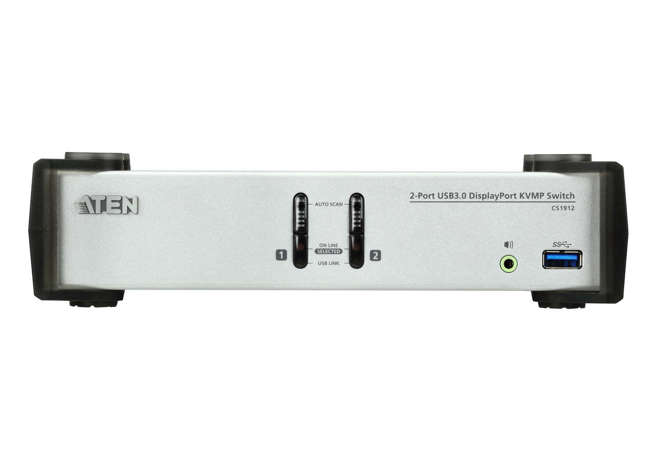 2-портовый, USB 3.0, DisplayPort KVMP -коммутатор (кабели в комплекте) CS1912 ATEN - фото 2 - id-p108100544