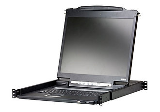 Облегченная КВМ-консоль с интерфейсами PS/2, USB, VGA, 19" ЖК-дисплеем и поддержкой USB-перифери CL3000N ATEN