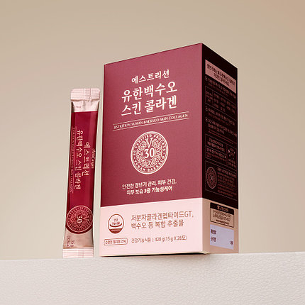 Коллаген для приема внутрь в стиках New Origin "ESTRITION BAEKSUO SKIN COLLAGEN" (Южная Корея), фото 2