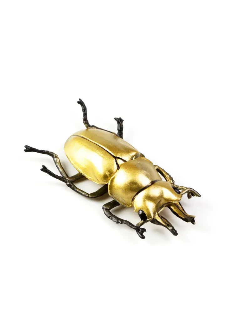 Derri Animals Фигурка Жук Рогач Золотой, 6 см 84314, фото 1