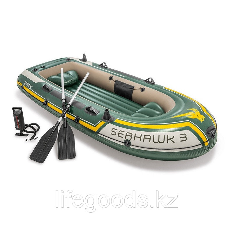 Лодка надувная 3-х местная Seahawk-III Intex 68380 - фото 1 - id-p108106479