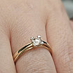 Золотое кольцо 16.5 р с бриллиантами 0,306 Ct VS2/M   VG, фото 8
