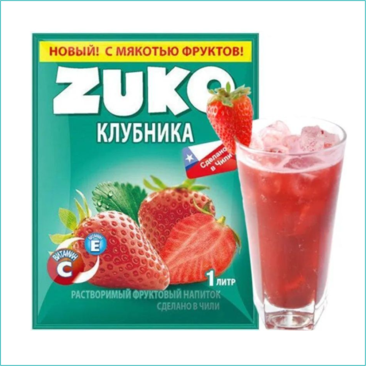 ZUKO - Растворимый напиток (Клубника) - фото 2 - id-p108108970