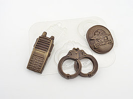 Форма для шоколада и конфет «полиция», цвет прозрачный