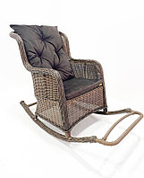 Садовые кресла качалка стулья ротанговая мебель Avangard коричневый