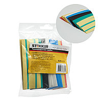 Набор термоусадочных трубок STEKKER HSHT-2010-10M, длина 10 см., коэф. усадки 2:1, мультиколор (21шт в