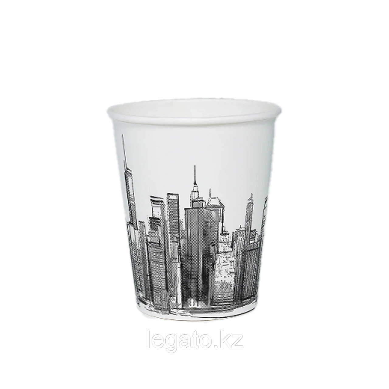 Стакан однослойный 250мл ГОРОД Белый 50шт/упак 1250шт/кор