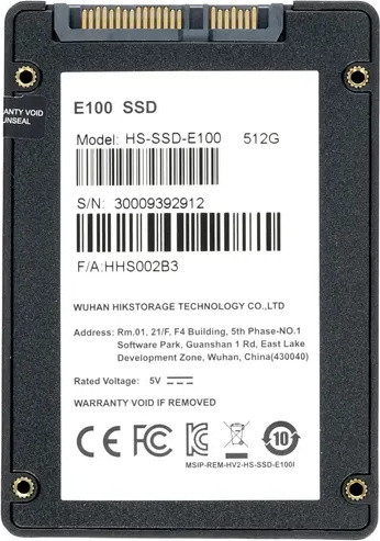 512 ГБ SSD-накопитель Hikvision E100 [HS-SSD-E100/512G] - фото 3 - id-p104500194