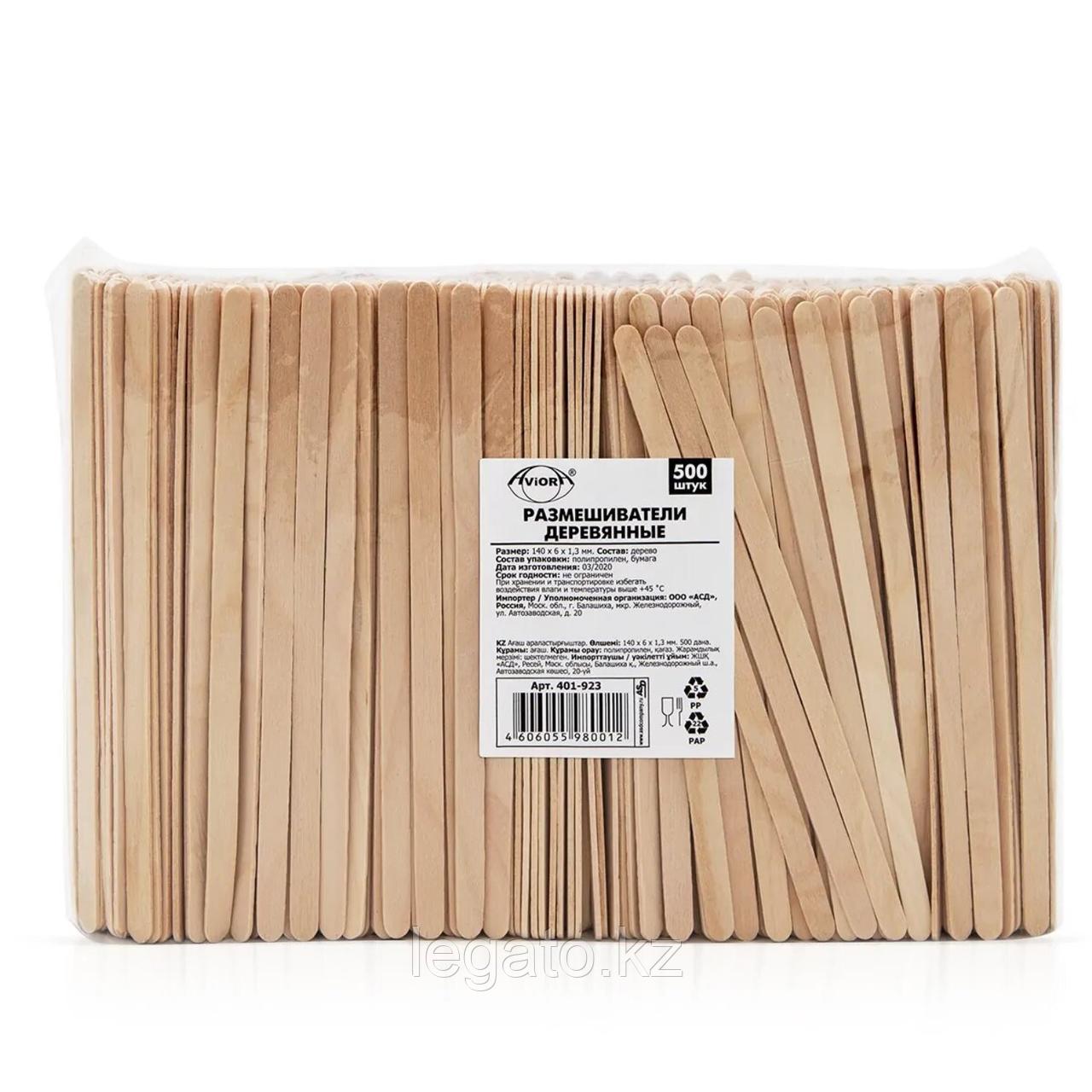 Размешиватель деревянный 140*6*1,3 500шт/упак 20уп/кор