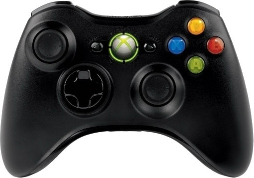 Игровой контроллер Microsoft Xbox 360 Wireless Controller черный - фото 1 - id-p96530665