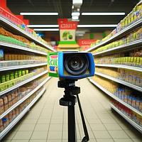 Установка видеонаблюдения в супермаркете