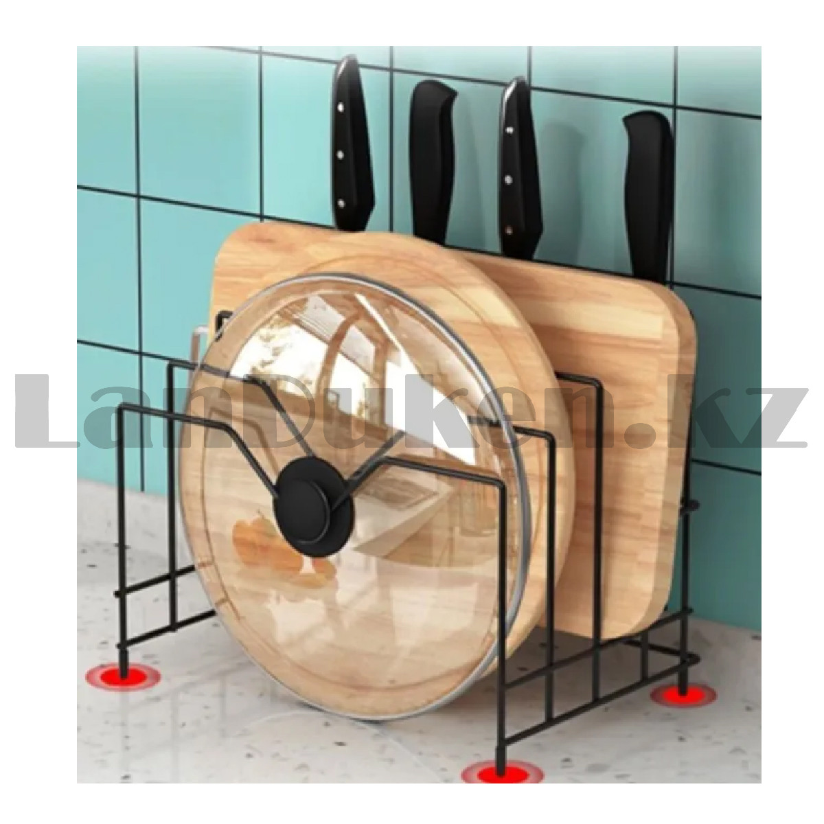 Металлическая подставка для крышек, разделочных досок и ножей - фото 5 - id-p108116813