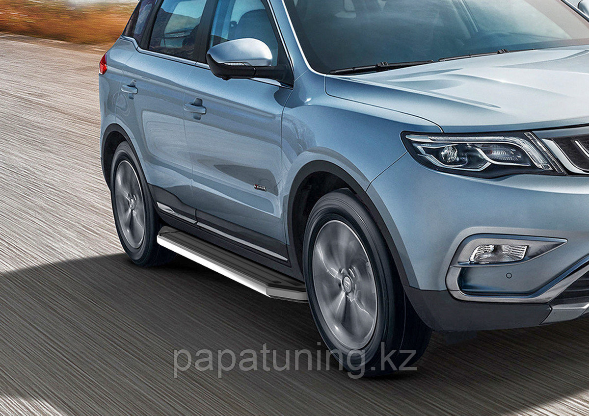 Пороги подножки Premium Geely Atlas Pro 2021-, фото 1