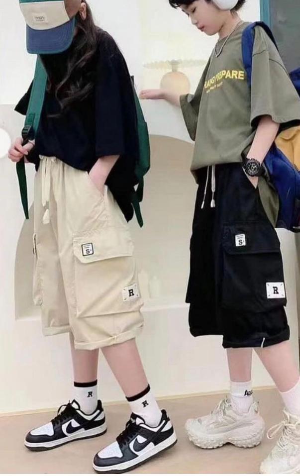 Подростковые шорты Карго с накладными карманами - фото 3 - id-p100067909