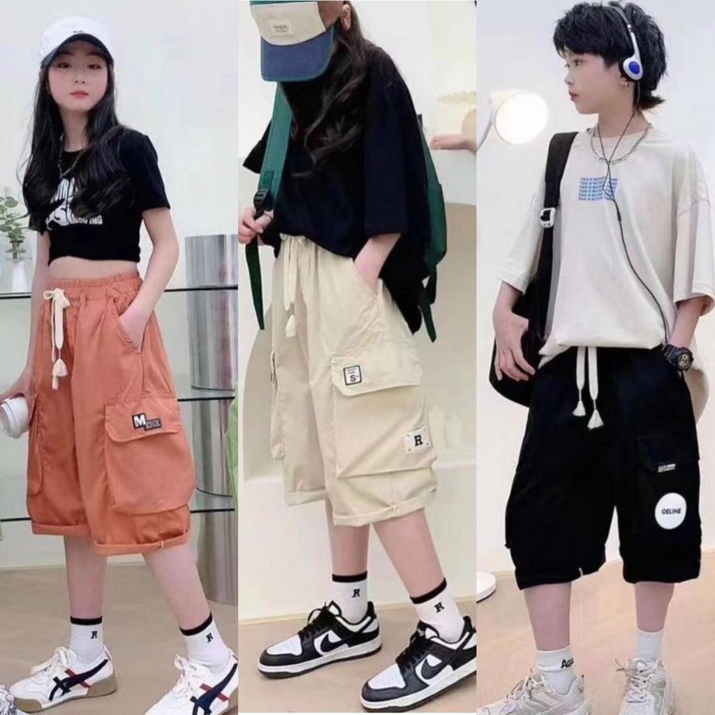 Подростковые шорты Карго с накладными карманами - фото 1 - id-p100067909
