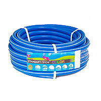 ШЛАНГ СТАНДАРТ ПРОФ COLOR ПОЛИВОЧНЫЙ АРМИРОВАННЫЙ, ПИЩЕВОЙ Синий 18 мм