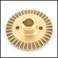 Крыльчатка для насоса латунная 0,60 шпонка