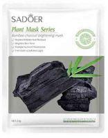 Маска тканевая SADOER 25г бамбуковый уголь очищающая