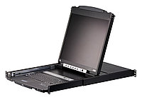 8-портовый, PS/2, USB, VGA, КВМ-коммутатор с 19" ЖК дисплеем, Dual Rail, USB-периферии CL5808N ATEN