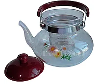 Заварочный стеклянный чайник для чая и кофе 1400мл