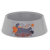 Миска "Cats" 0.3 л серый М4369