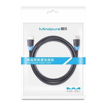 Cable HDMI-HDMI 5m Mindpure , v 2.0, 2K*4K, медь, - фото 2 - id-p102582340