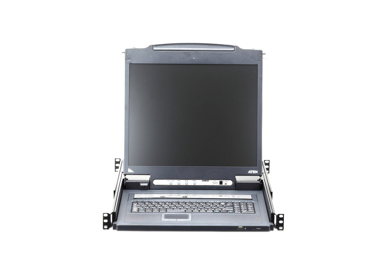 8-портовый, PS/2, USB, VGA, КВМ-переключатель с 19 " ЖК дисплеем, доступом по IP CL5708IN ATEN - фото 3 - id-p108126178