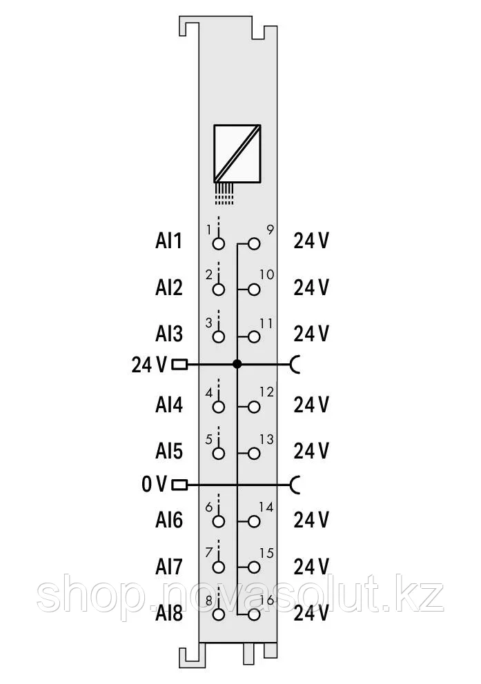 8-канальный аналоговый вход; 0/4 20 мА; односторонний WAGO 750-496 - фото 4 - id-p108126409