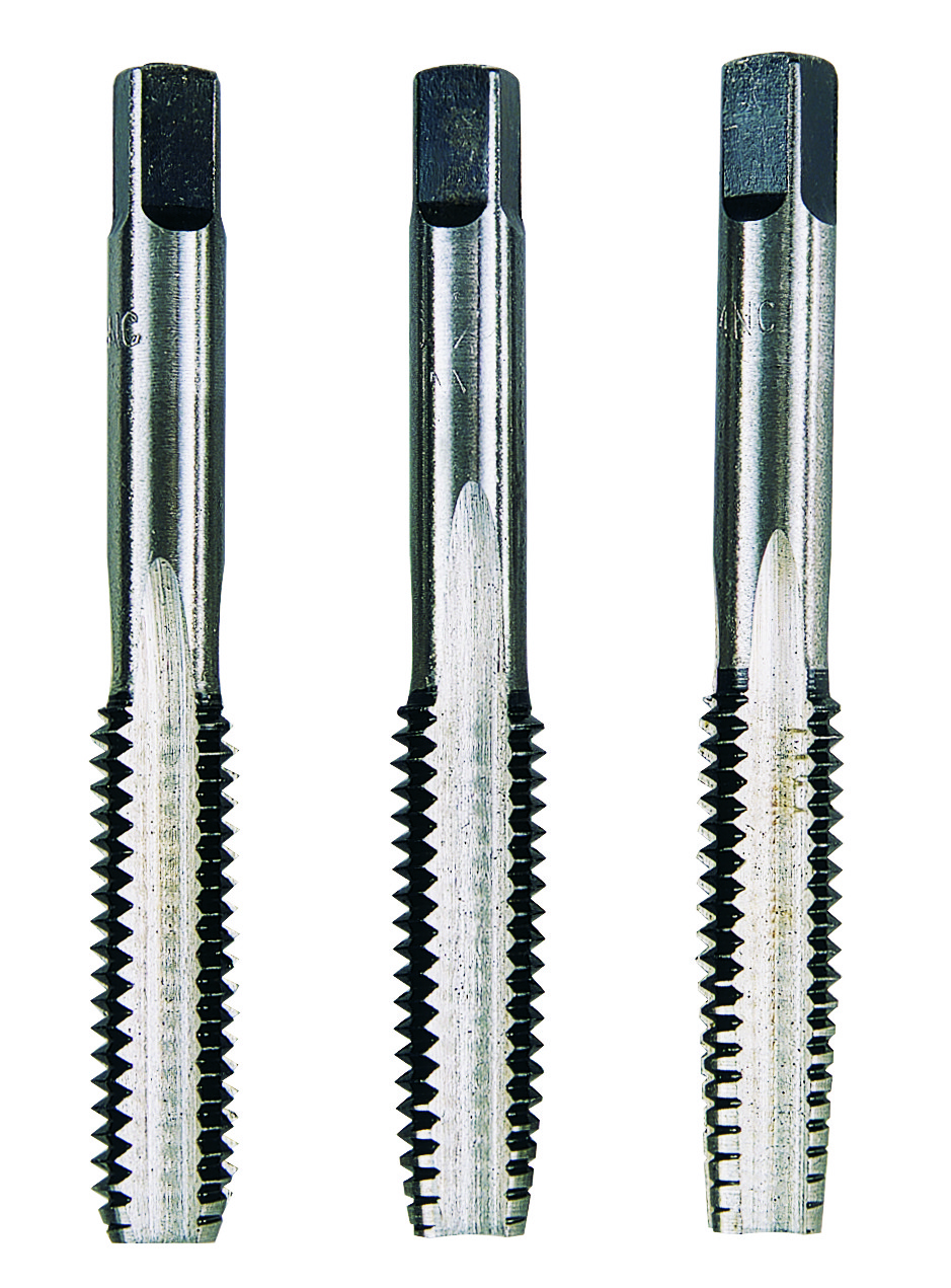 Krino Метчики 1-ый 2-ой 3-ий номер TAPS UNC 1.1/4 x 7 нитей L=130мм (3пр.), фото 1