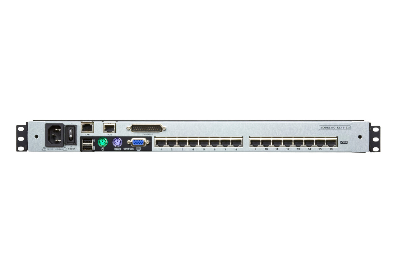 ATEN KL1516AIN 16-портовый КВМ- с использованием кабеля Cat 5, с 19" ЖК дисплеем, Dual Rail, KL1516AIN ATEN - фото 3 - id-p108126576