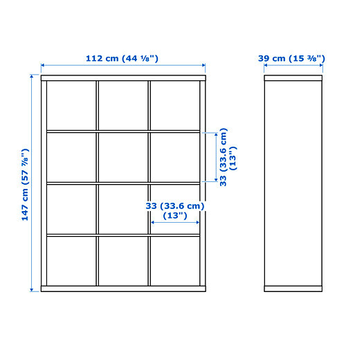 Стеллаж КАЛЛАКС белый 112x147 см ИКЕА, IKEA - фото 6 - id-p108126763