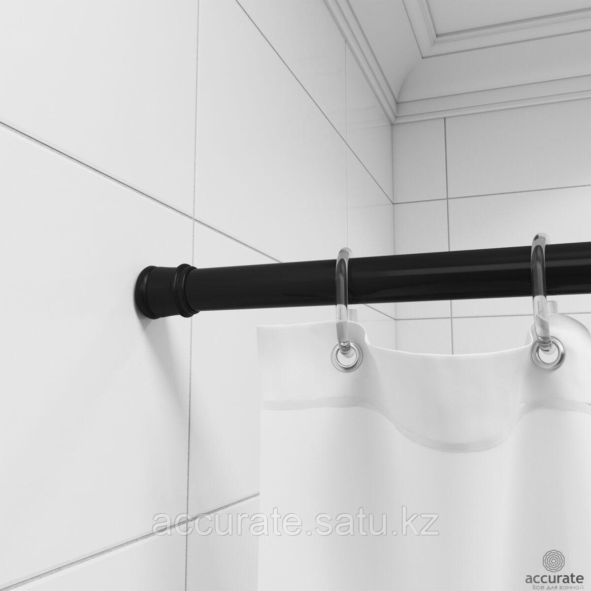IDDIS Карниз для ванной комнаты, 110-200 см, черный, Easy, Milard - фото 1 - id-p108128500