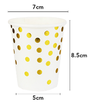Набор стаканов с тиснением "Белое золото" 10шт, бумага - фото 1 - id-p108130488