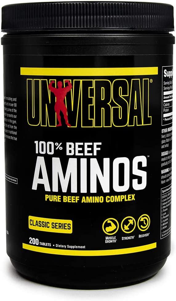 АМИНОКИСЛОТЫ 100% Beef Aminos, 200 tab, Universal Nutrition - фото 1 - id-p108130521
