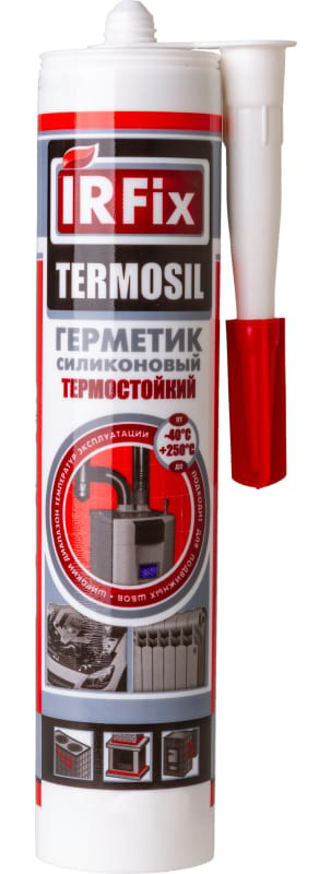 Герметик красный высокотемпературный силиконовый IRFIX TERMOSIL 310мл - фото 1 - id-p108131054