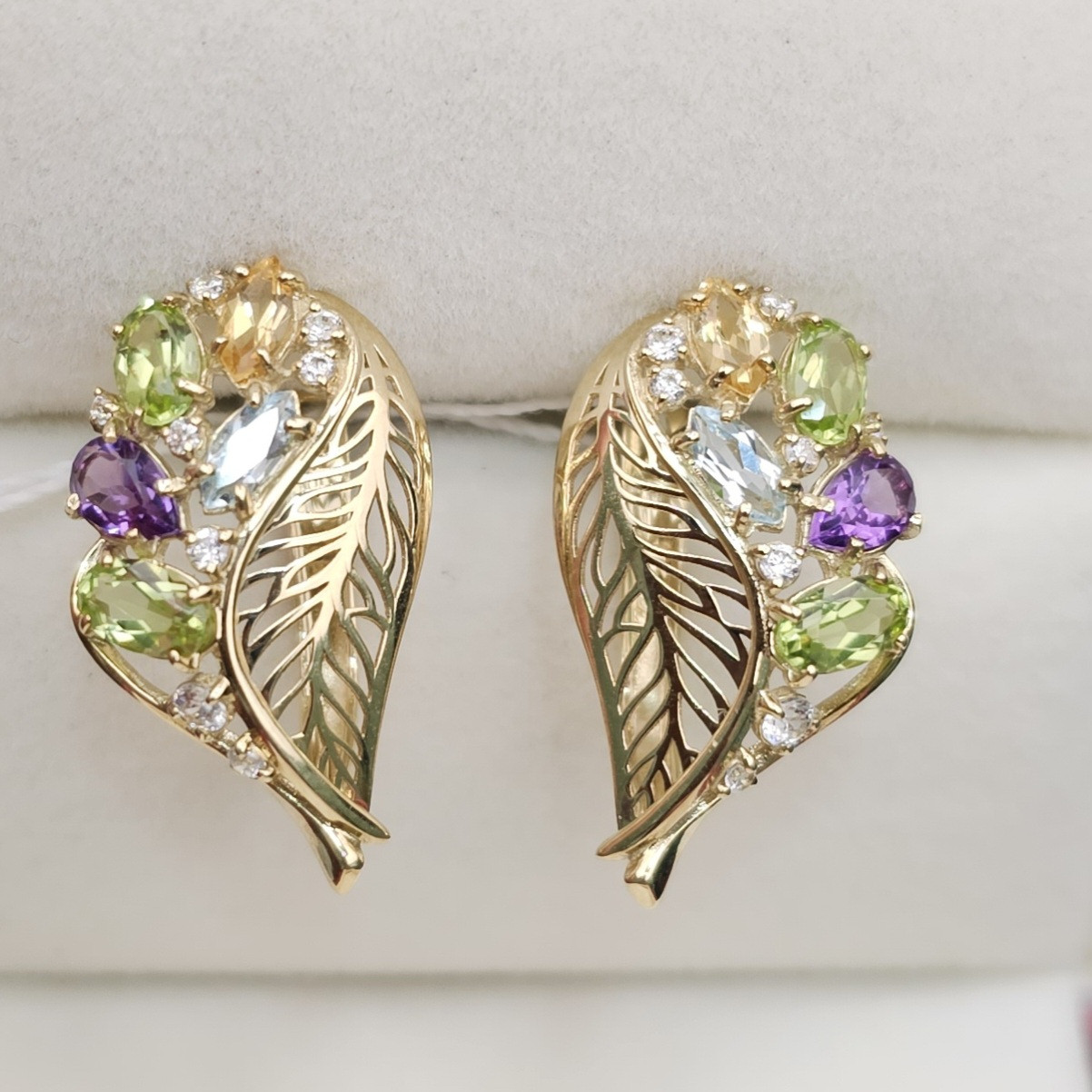 Золотые серьги 3,58 гр, 585 проба