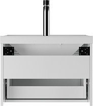 Тумба подвесная под умывальник "Радуга 60" Ева с одним ящиком В1 Айсберг, фото 4