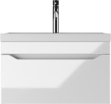 Тумба подвесная под умывальник "Радуга 70" Ева с одним ящиком В1 Айсберг, фото 3