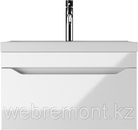 Тумба подвесная под умывальник "Радуга 80" Ева с одним ящиком В1 Айсберг, фото 1