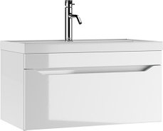 Тумба подвесная под умывальник "Радуга 80" Ева с одним ящиком В1 Айсберг, фото 2