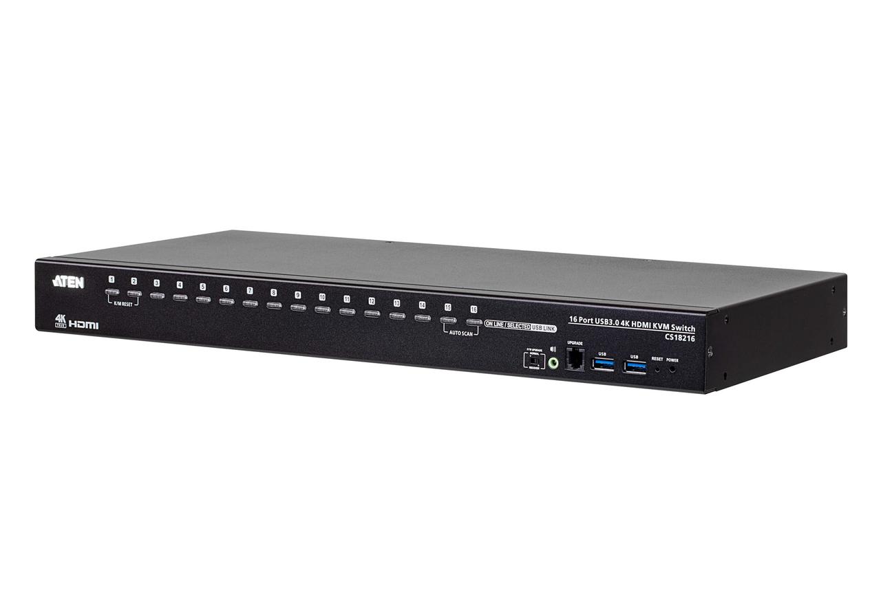 16-портовый, USB 3.0 4K HDMI KVM-переключатель CS18216 ATEN